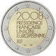 Frankreich 2 Euro Münze - EU Ratspräsidentschaft 2008 - © European Central Bank