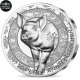 Frankreich 20 Euro Silbermünze - Chinesischer Kalender - Jahr des Schweins 2019 - © NumisCorner.com