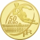 Frankreich 50 Euro Gold Münze - Berühmte Sportvereine - Rugby - Stade Toulousain 2010 - © NumisCorner.com