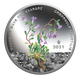 Griechenland 5 Euro Silbermünze - Umwelt - Endemische Flora - Campanula saxatilis 2021 - © Bank of Greece