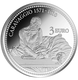 Malta 3 Euro Münze - Caravaggio - Heiliger Hieronymus 2022 - Relief - © Central Bank of Malta