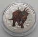 Österreich 3 Euro Münze - Super Saurier - Das längste Nashorn - Styracosaurus albertensis 2021 - © Kultgoalie