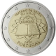 Portugal 2 Euro Münze - 50 Jahre Römische Verträge 2007 -  © European-Central-Bank