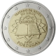 Portugal 2 Euro Münze - 50 Jahre Römische Verträge 2007