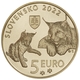 Slowakei 5 Euro Münze - Fauna und Flora in der Slowakei - Der Luchs 2022 - © National Bank of Slovakia