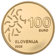 Slowenien 100 Euro Goldmünze - Europäische Kulturhauptstadt Nova Gorica 2025  - © Banka Slovenije