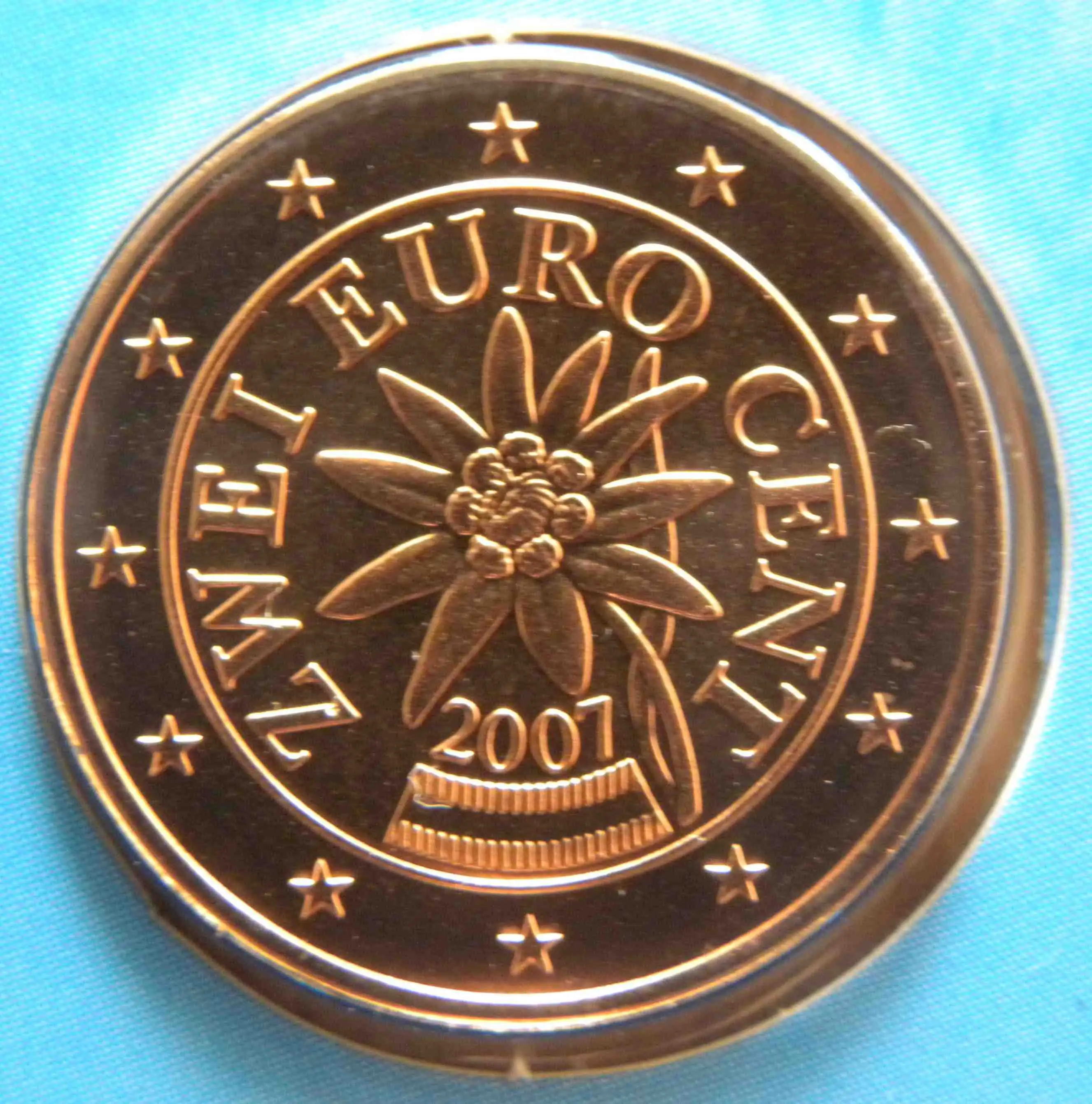 2 Cent Österreich 2002 Umlaufmünze Kursmünze 