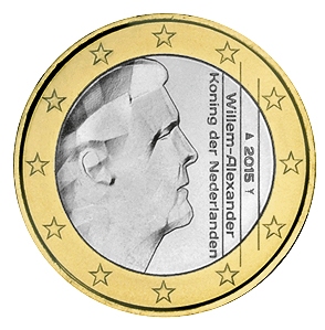 Niederlande 1 Euro Münze 2015 - euro-muenzen.tv - Der Online Euromünzen