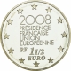 Frankreich 1 1/2 (1,50) Euro Silber Münze Europa-Serie - EU Ratspräsidentschaft 2008 - © NumisCorner.com