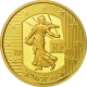 Frankreich 5 Euro Gold Münze 50 Jahre Fünfte Republik - Säerin 2008 - © NumisCorner.com