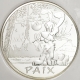 Frankreich 50 Euro Silber Münze - Die Werte der Republik - Asterix II - Frieden - Idefix 2015 - © NumisCorner.com