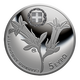 Griechenland 5 Euro Silbermünze - Umwelt - Endemische Flora - Campanula saxatilis 2021 - © Bank of Greece