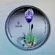 Griechenland 5 Euro Silbermünze - Umwelt - Endemische Flora - Iris Hellenica 2020 - © elpareuro