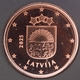Lettland 2 Cent Münze 2025 - © eurocollection.co.uk