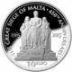 Malta 10 Euro Silber Münze 450 Jahre die große Belagerung von Malta 2015 - © Central Bank of Malta