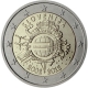 Slowenien 2 Euro Münze - 10 Jahre Euro-Bargeld 2012
