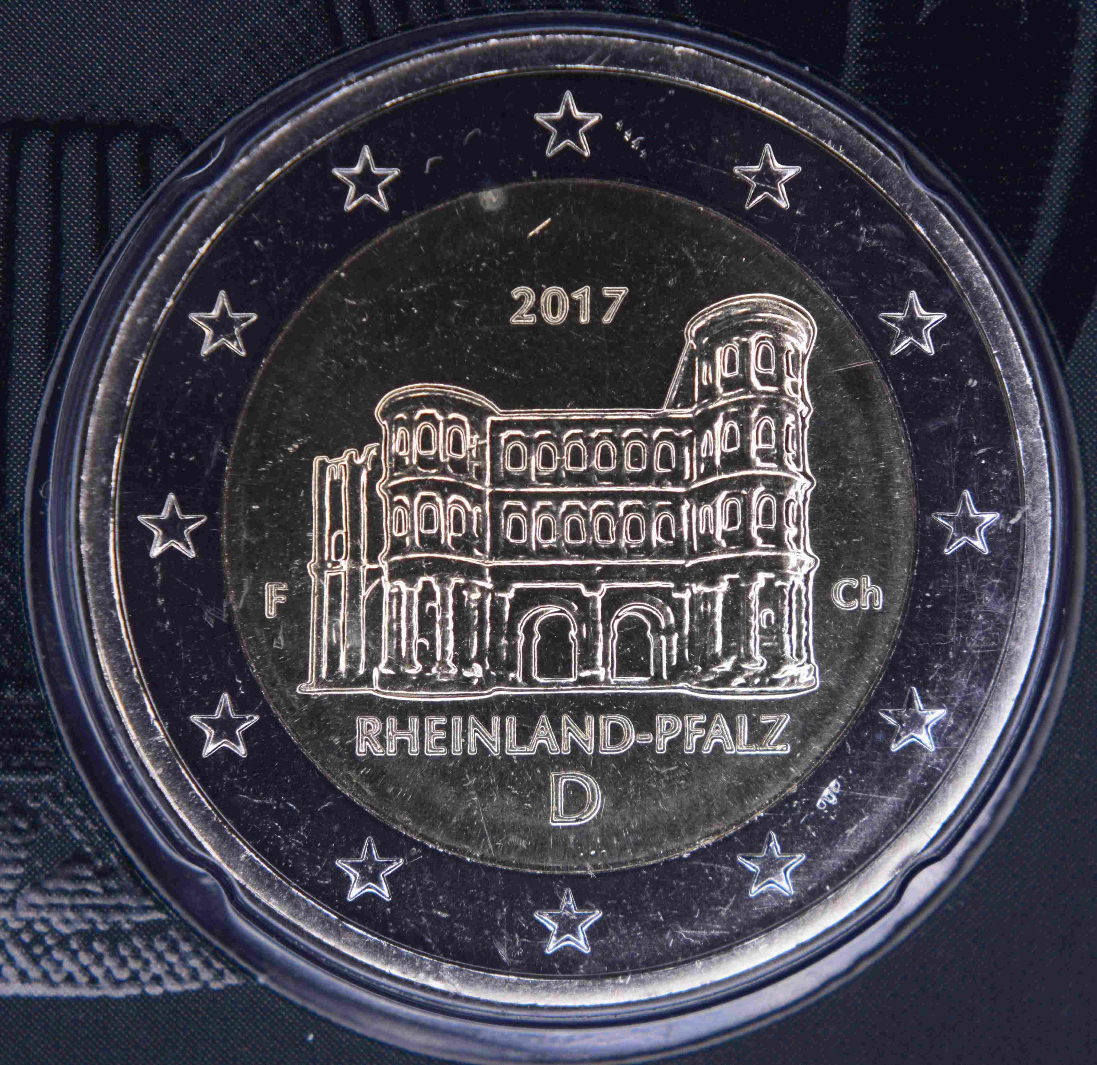 Deutschland 2 Euro Münze 2017 Rheinland Pfalz Porta Nigra F