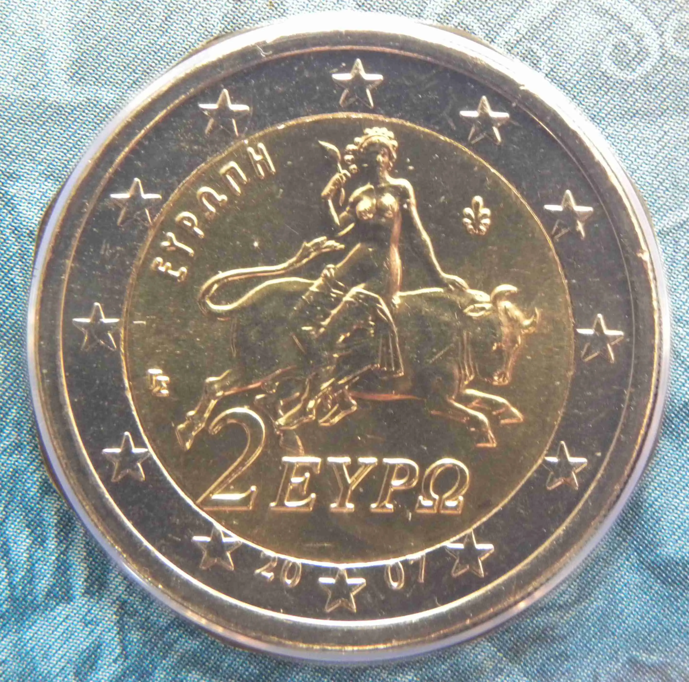 Griechenland 2 Euro Münze 2007 - euro-muenzen.tv - Der Online