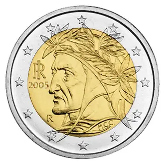 2 Euro Munze Italien 2005 Fehlpragung