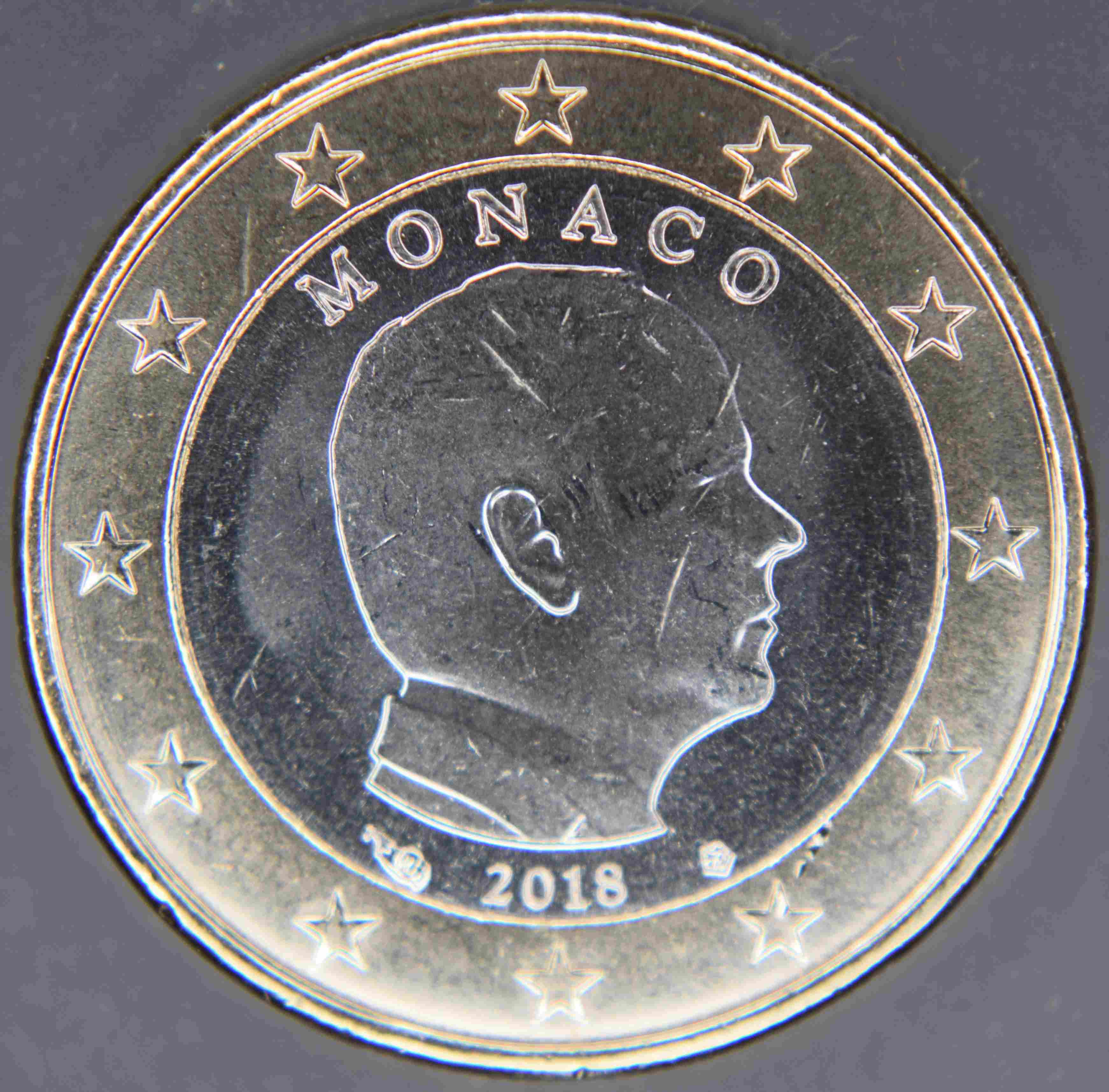 Monaco 1 Euro Münze 2018 euromuenzen.tv Der Online Euromünzen Katalog