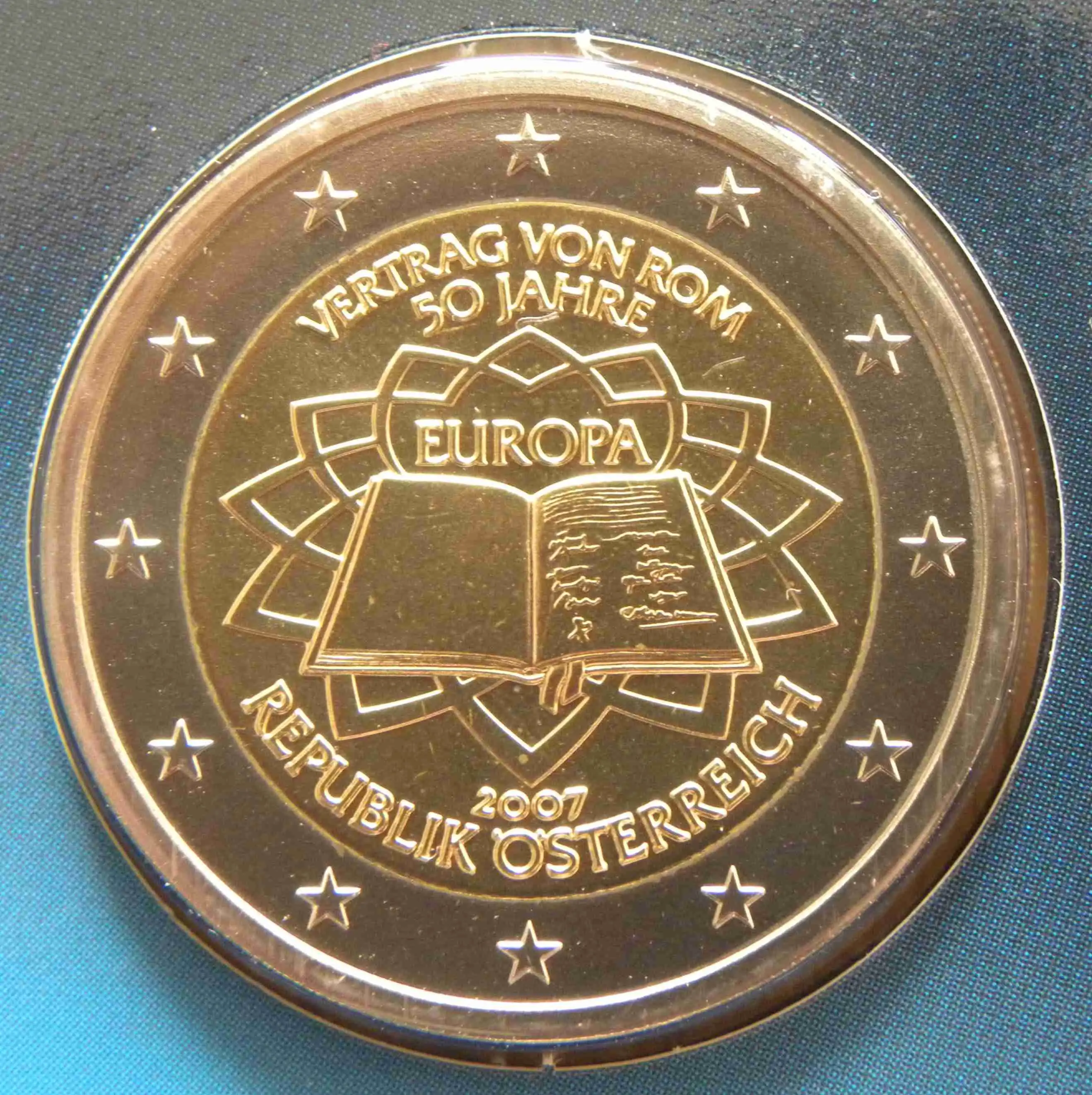 Österreich 2 Euro Münze - 50 Jahre Römische Verträge 2007 - euro