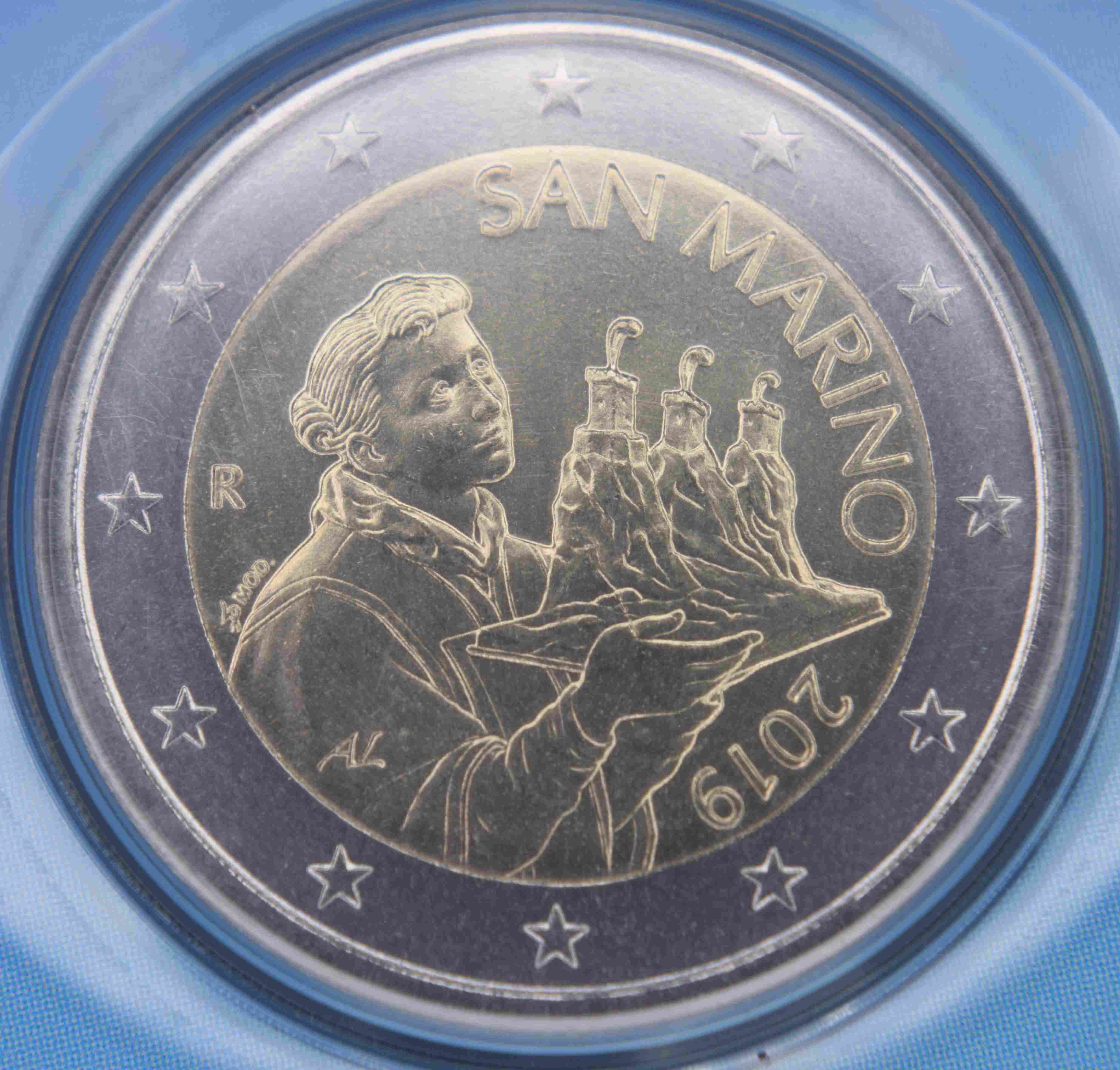 San Marino 2 Euro Münze 2019 Euro Muenzentv Der Online Euromünzen
