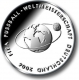 Deutschland 10 Euro Silbermünze FIFA Fußball-WM 2006 Deutschland 2004 - Stempelglanz - © Zafira