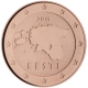 Estland 1 Cent Münze 2011