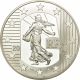 Frankreich 1 1/2 (1,50) Euro Silber Münze 50 Jahre Fünfte Republik - Säerin 2008 - © NumisCorner.com