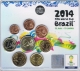 Frankreich Euro Münzen Kursmünzensatz - Sonder-KMS FIFA Fußball-Weltmeisterschaft in Brasilien 2014 - © Zafira