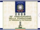 Italien Euro Münzen Kursmünzensatz 2008 Polierte Platte PP mit 5 Euro Silbermünze - © Zafira