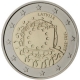 Lettland 2 Euro Münze - 30 Jahre Europaflagge 2015