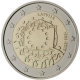 Lettland 2 Euro Münze - 30 Jahre Europaflagge 2015 -  © European-Central-Bank