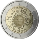 Luxemburg 2 Euro Münze - 10 Jahre Euro-Bargeld 2012 -  © European-Central-Bank