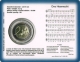 Luxemburg 2 Euro Münze - Nationalhymne des Großherzogtums Luxemburg 2013 - Coincard - © Zafira