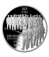 Malta 10 Euro Silbermünze - 100 Jahre Aufstand - Unruhen von Sette Giugno am 7. Juni 1919 - Set mit Silberbriefmarke 2019 - © Central Bank of Malta
