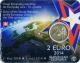 Slowakei 2 Euro Münze - 10. Jahrestag des EU-Beitritts 2014 - Coincard - © Zafira