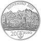 Slowakei 20 Euro Silbermünze - UNESCO Weltkulturerbe - Kezmarok 2025 - Polierte Platte - © National Bank of Slovakia