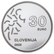 Slowenien 30 Euro Silbermünze - Europäische Kulturhauptstadt Nova Gorica 2025  - © Banka Slovenije
